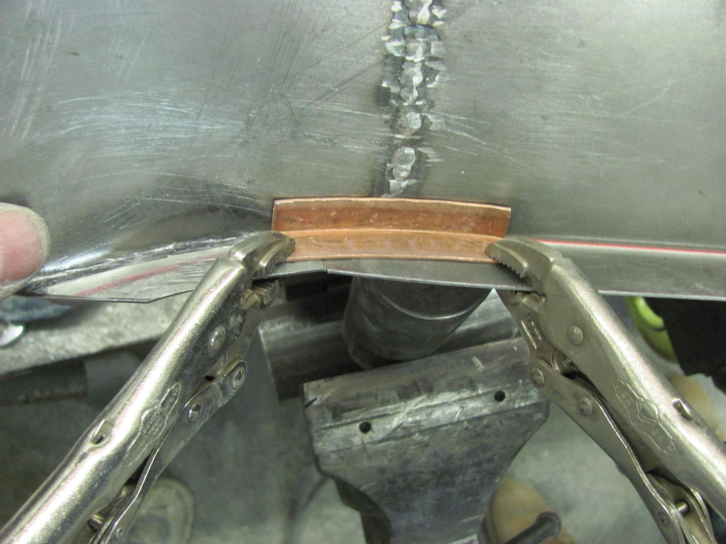 M10 Weld Nut Copper Welding Backer